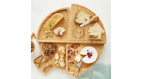 Personalized Compact Swivel Cheese Board