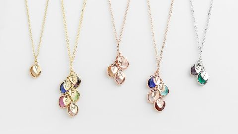 MignonandMignon Birthstone Family Tree Necklace