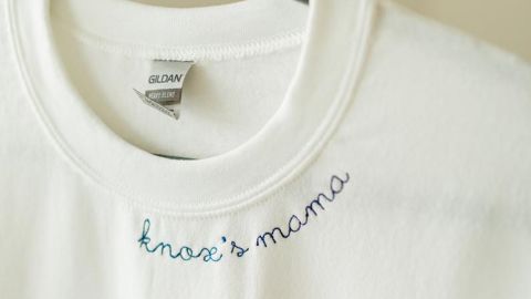 EmbroiWear Custom Embroidered Mama Sweatshirt 