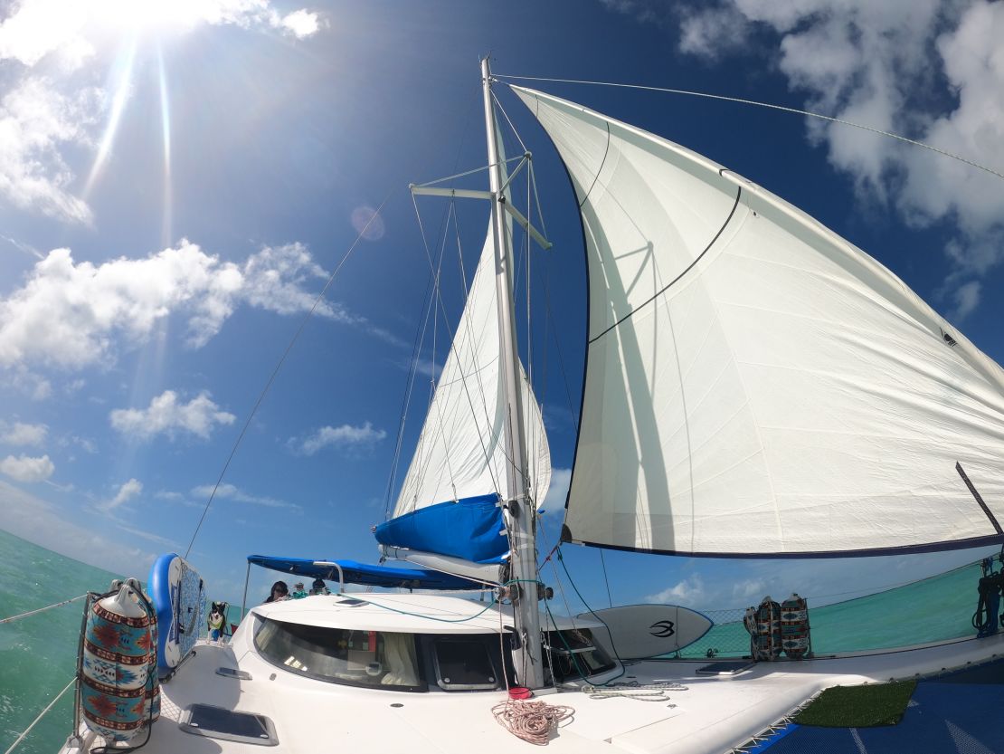 The Hitchcock's very first Gulf Stream crossing was from Long Key, Florida, to Riding Rock, Bahamas.