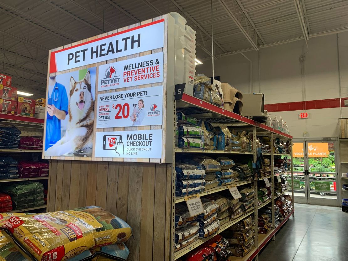 Tractor Supply says 25% of its customers have recently bought a new pet.