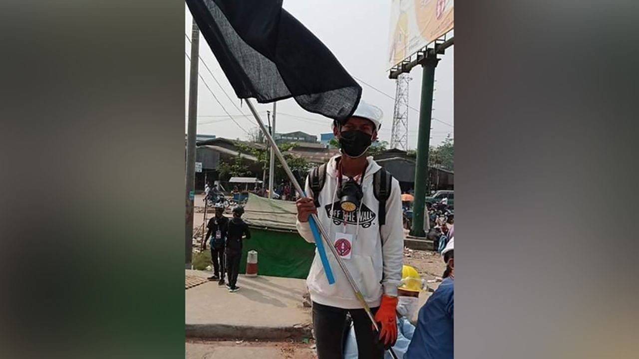 The 19-year-old said he was detained after soldiers found images on his phone of him at protests.