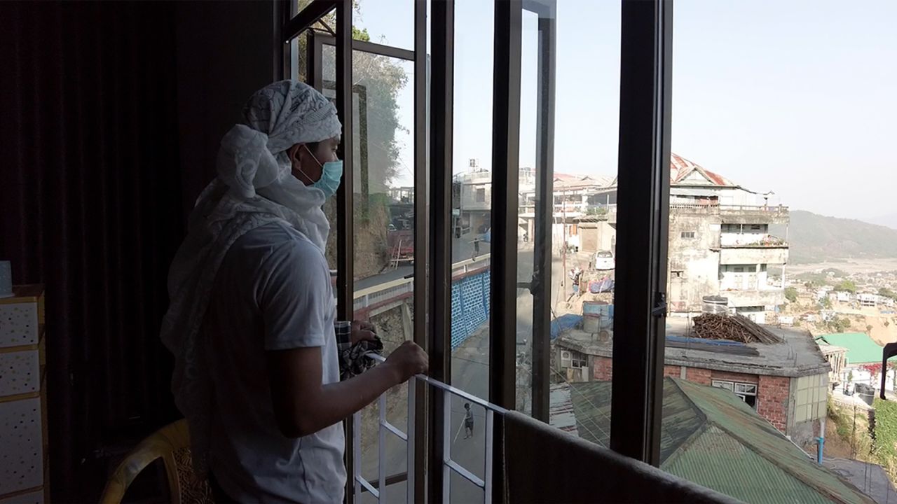 A former army cadet from Myanmar's military who defected across the border to India after being ordered to take part in raids and beatings of protesters.