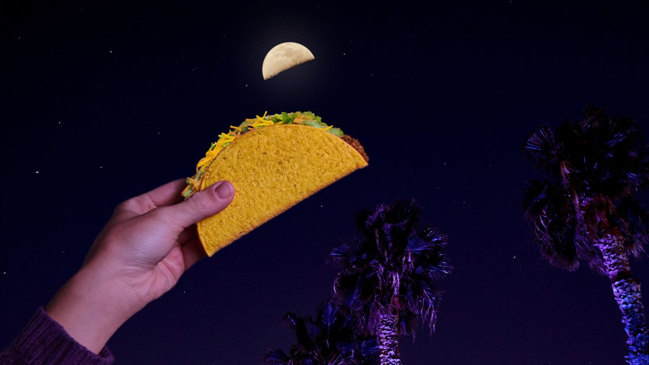 Taco Bell looks just like the moon, you see?
