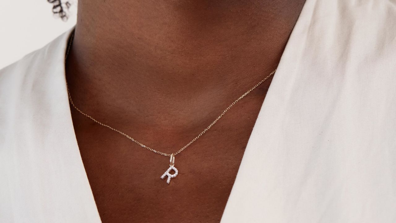 Diamond Letter Pendant