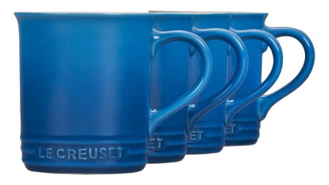 Le Creuset 14-Ounce Stoneware Mugs, Set of 4