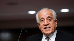 WASHINGTON, DC - APRIL 27: Zalmay Khalilzad, special envoy for Afghanistan Reconciliation, testifies before the Senate Foreign Relations Committee on April 27, 2021 in Washington, DC.  The hearing will discuss the Biden administration's Afghanistan policy and plans to withdraw troops after two decades of war. (Photo by Susan Walsh-Pool/Getty Images)
