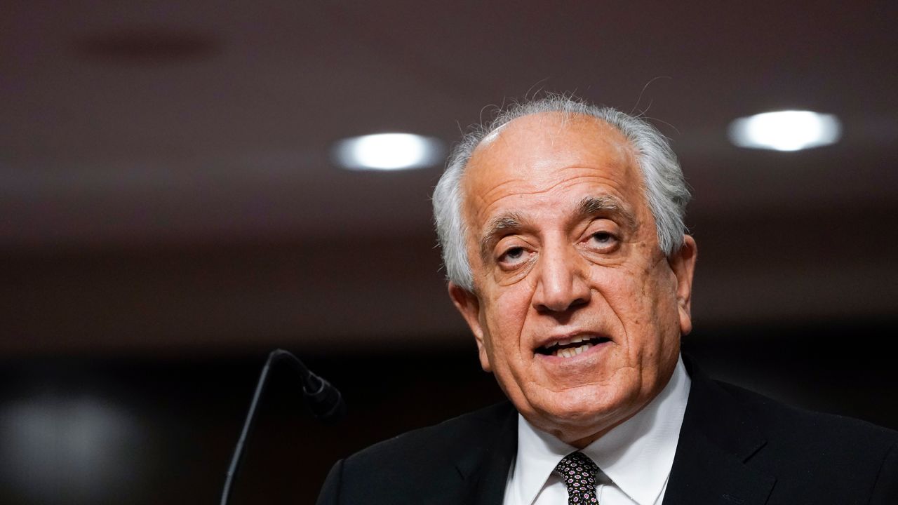 WASHINGTON, DC - Zalmay Khalilzad, special envoy for Afghanistan Reconciliation, testifies before the Senate Foreign Relations Committee on April 27, 2021 in Washington, DC. 