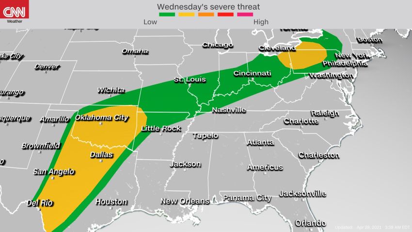 severe weather outlook wednesday