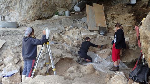 Researchers on the hunt for ancient human DNA took dirt samples from Chagyrskaya Cave in the Altai Mountains of southern Siberia.