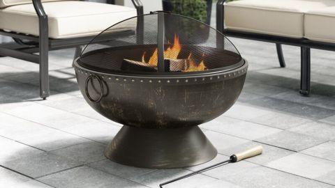 Grayleigh Tuscola Firebowl Steel Wood Burning Fire Pit