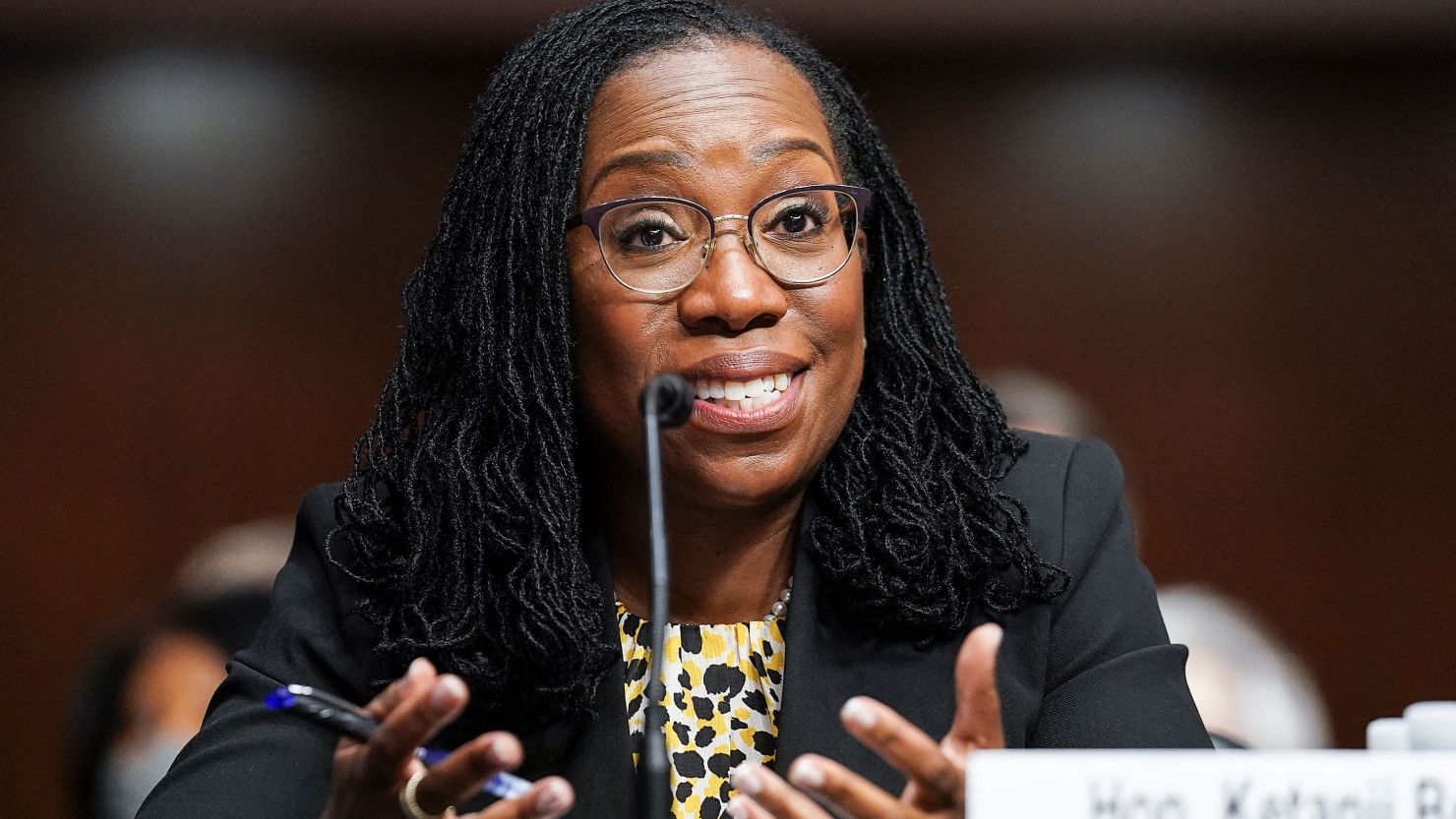 Ketanji Brown Jackson, nominated to be a US Circuit Judge for the District of Columbia Circuit, testifies before a Senate Judiciary Committee hearing on pending judicial nominations on Capitol Hill in Washington, DC, on April 28, 2021.