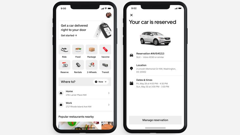 Uber is now letting people rent entire cars from the app CNN