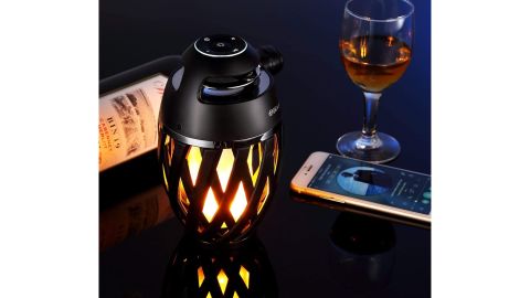 Dikaou LED Flame Torch Atmosphere Outdoor Bluetooth Speaker