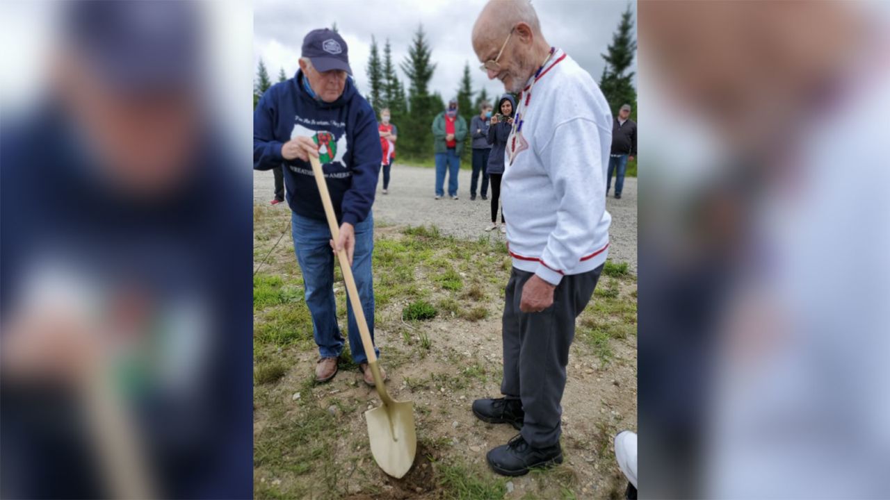 Wreaths Across America held a groundbreaking ceremony for the monument in July of 2020.