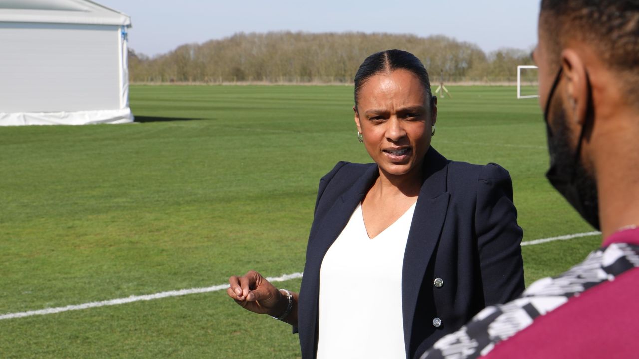 "They rely on me and I can rely on them," Falconer says of working at Brentford FC. 