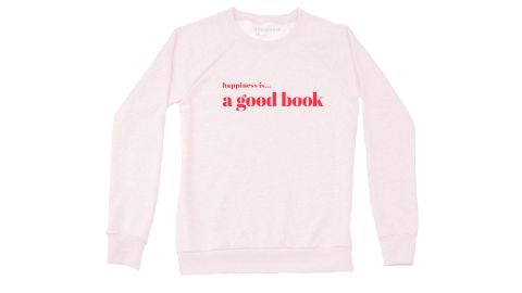 Women's Good Book Crew Sweatshirt, Ballet Pink