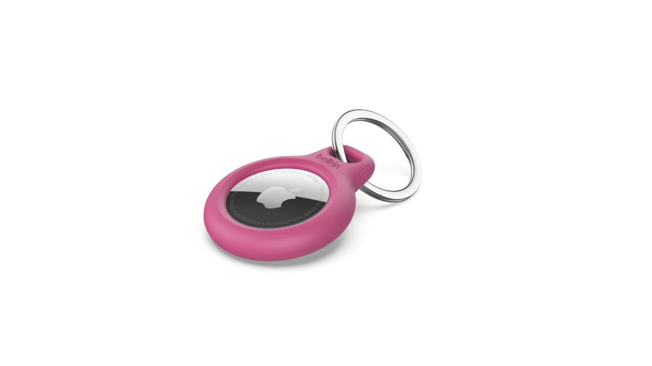 Secure Holder with Key Ring for AirTag