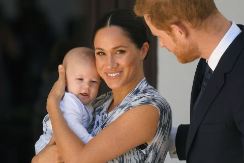 Prince Harry and his wife Meghan, Duchess of Sussex, visit South Africa with their son, Archie, in 2019. Archie is seventh in line to the throne, just behind his father.