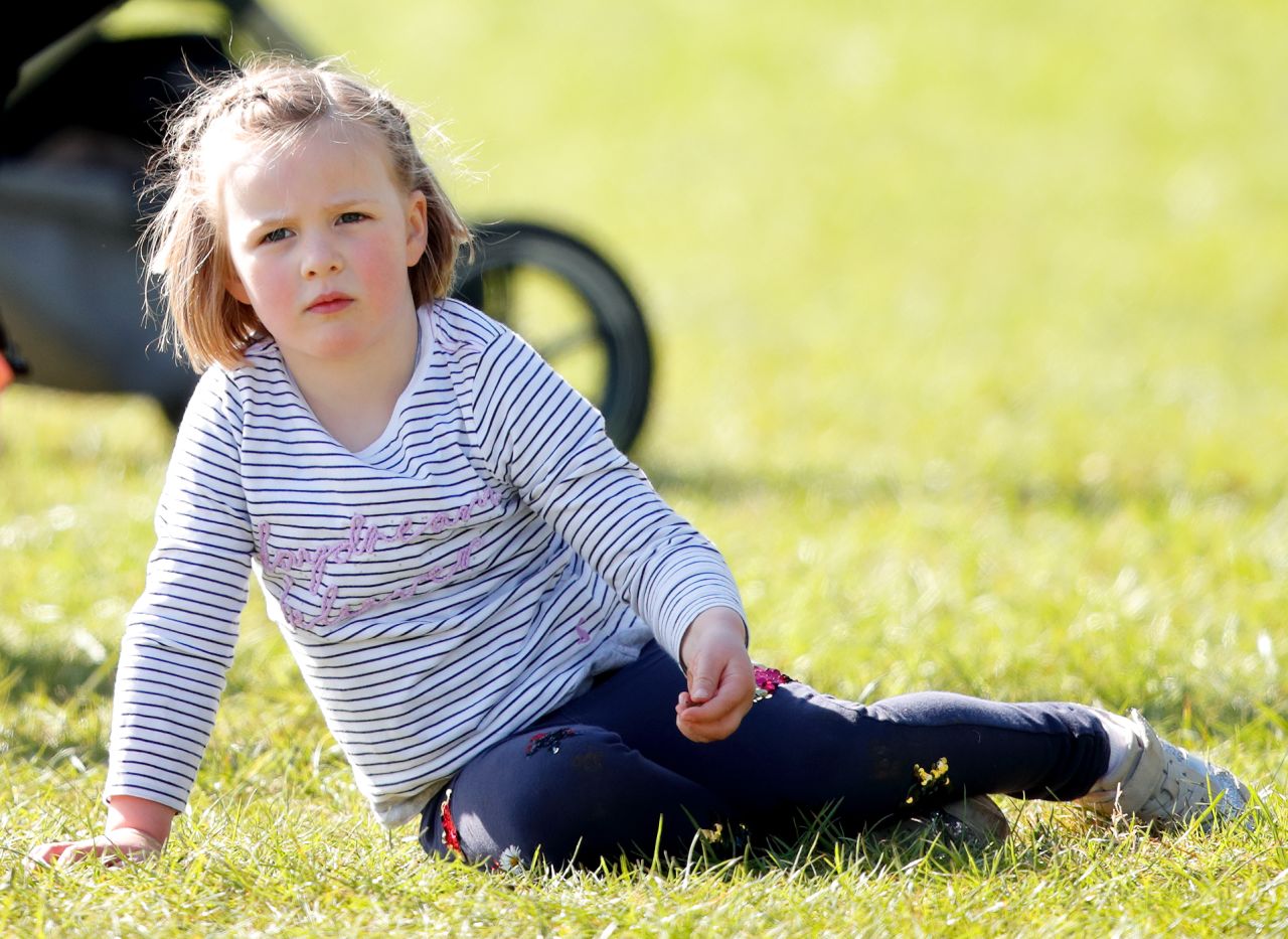 Mia Tindall attends the Gatcombe Horse Trials in March 2019.