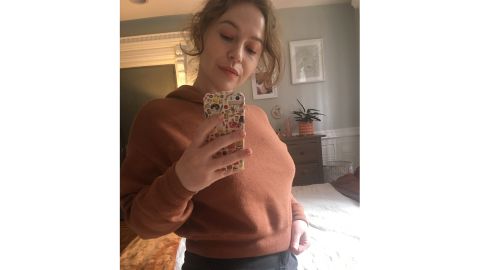 Naadam Café Cotton Cashmere Cropped Hoodie