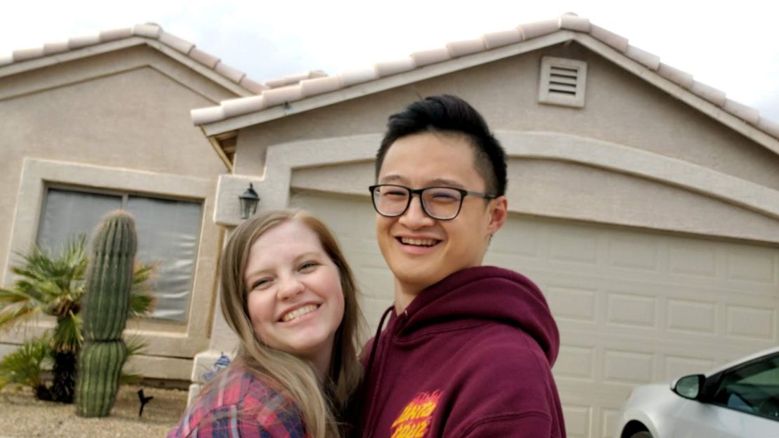 Erin and Kevin Lu bought a house in Phoenix after being outbid on a prior offer. 