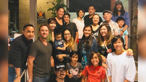 The extended Trieu family in 2018.