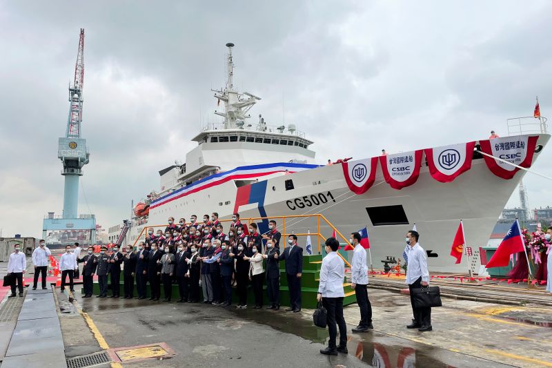 Taiwan's new coast guard flagship to counter China's 'gray