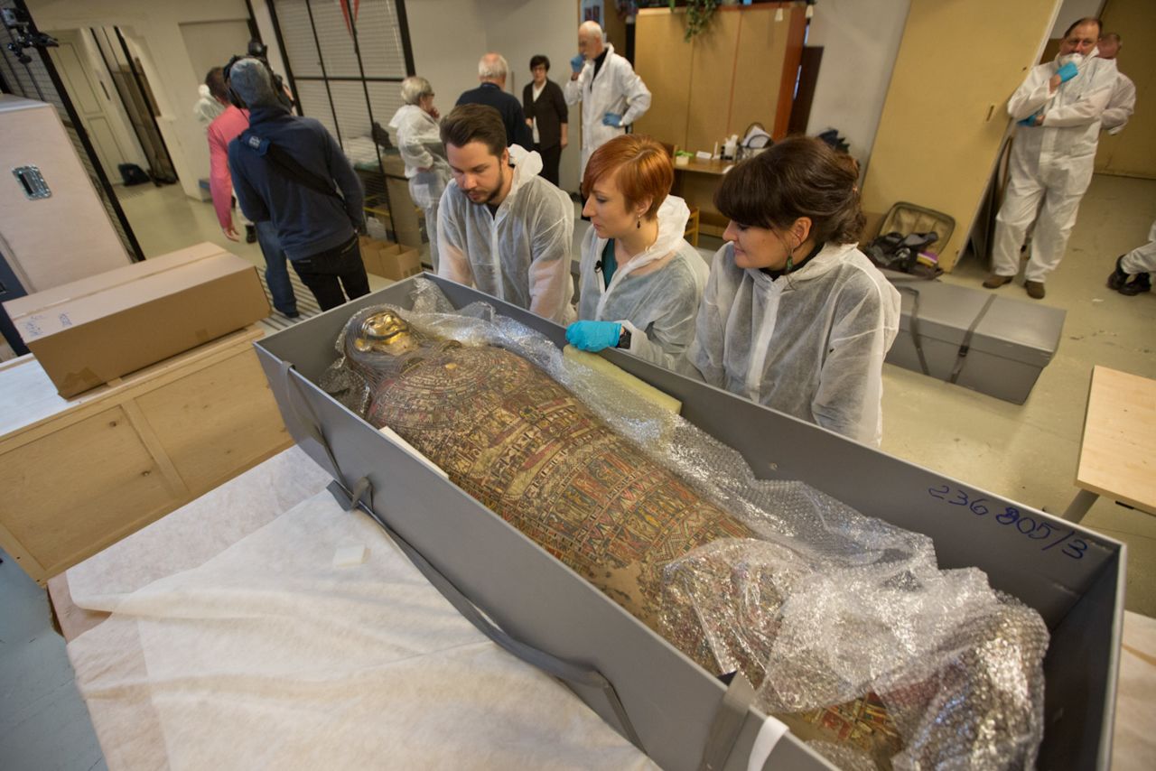 The mummy, which is part of a collection owned by the University of Warsaw, has been on loan to the National Museum in Warsaw since 1917.