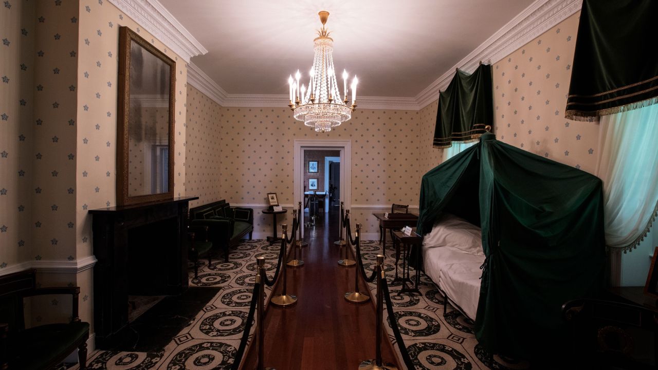 Napoleon's death bed at Longwood.