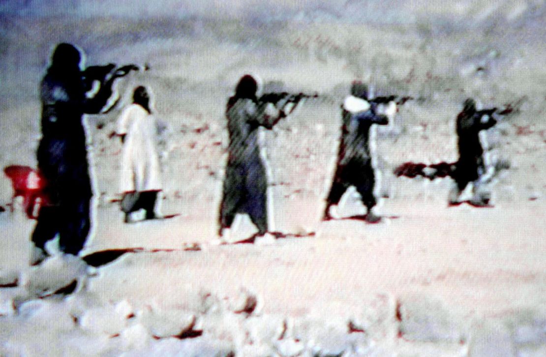 A video grab dated June 19, 2001 shows al Qaeda members  training.