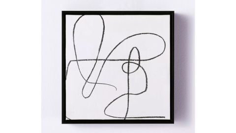 Threshold "Scribble" Framed Wall Canvas