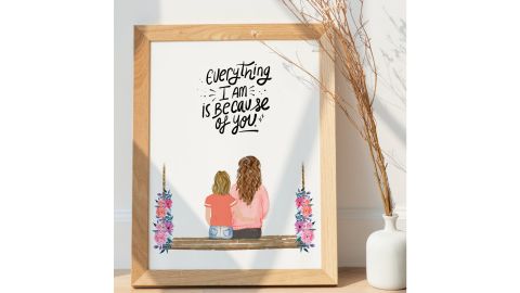 Mother and Daughter Custom Portrait