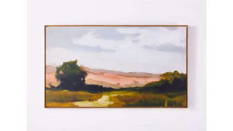 Threshold "On Sunset Mesa" Medium Wood Framed Wall Canvas