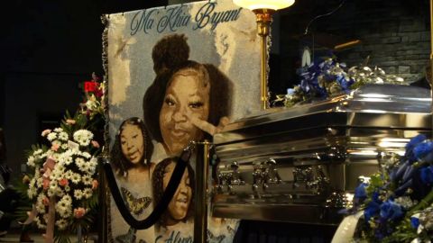 Family and friends gathered Friday to mourn Ma'Khia Bryant.