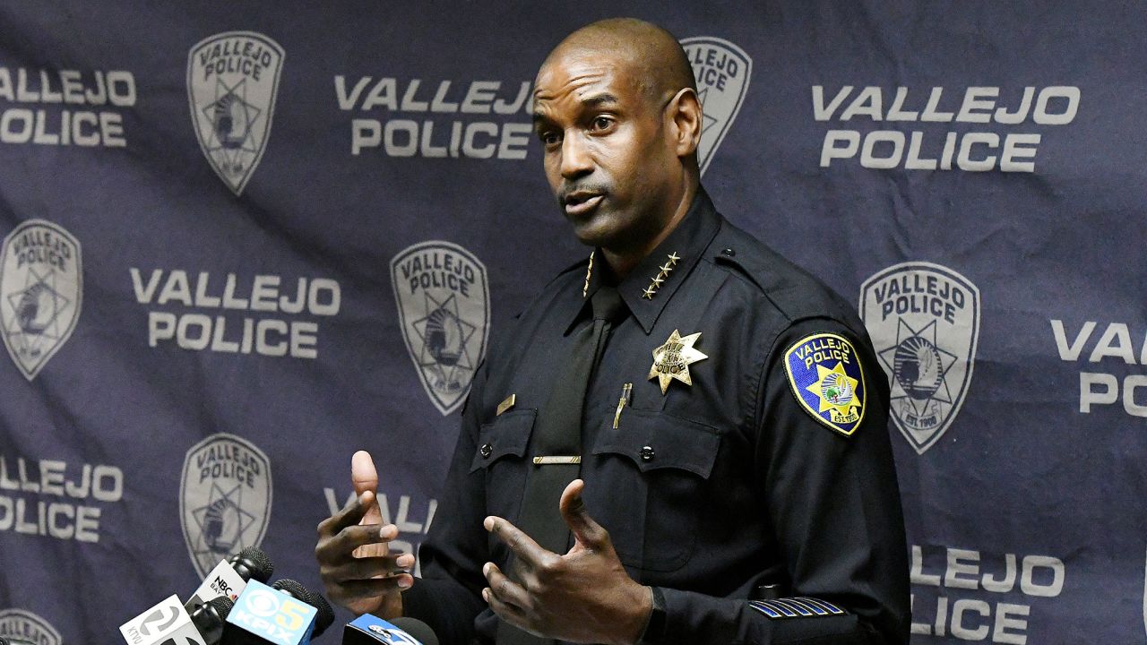 Vallejo Police Chief Shawny Williams speaks during a news conference in Vallejo, Calif.(Chris Riley/The Times-Herald via AP, File)