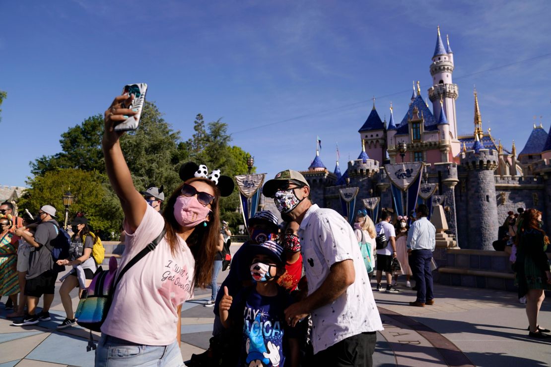 Disneyland, Disney's flagship theme park in California, reopened in April.