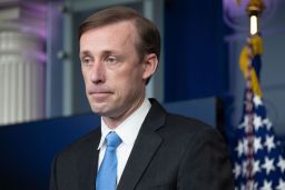 US National Security Adviser Jake Sullivan  speaks during a press briefing on February 4, 2021.