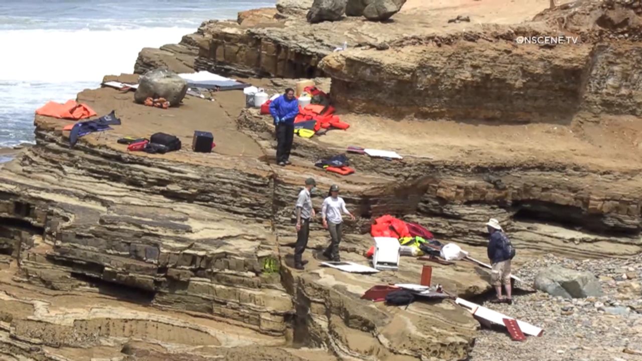 The vessel capsized near Point Loma in San Diego.