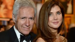 HOLLYWOOD, CA - JUNE 05: TV personality Alex Trebek (L) and Jean Trebek attend the 2014 AFI Life Achievement Award: A Tribute to Jane Fonda at the Dolby Theatre on June 5, 2014 in Hollywood, California. Tribute show airing Saturday, June 14, 2014 at 9pm ET/PT on TNT. (Photo by Michael Kovac/Getty Images for AFI)