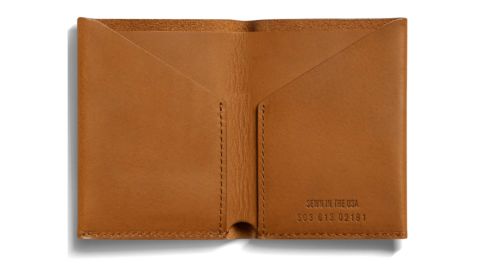 Shinola Utility Folded Leather Card Holder