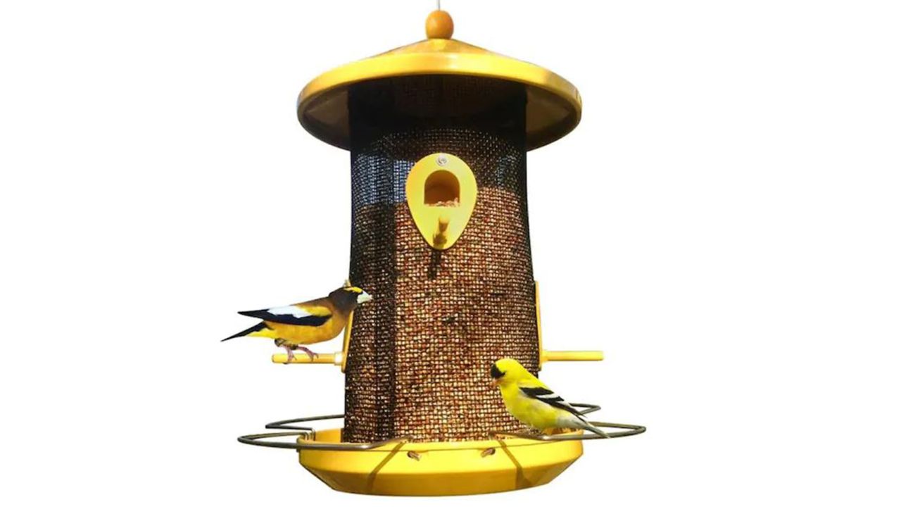 Style Selections Metal Hopper Bird Feeder