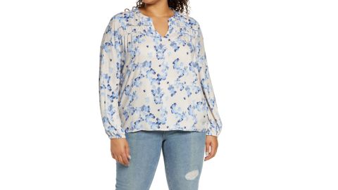 Calson Gathered Detail Woven Top