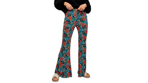 Free People Can't Take My Eyes Off of You Floral Flare Pants