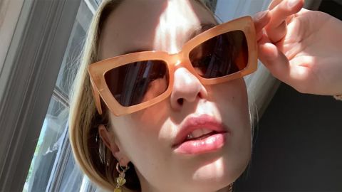 Wren Angular Rectangle Sunglasses
