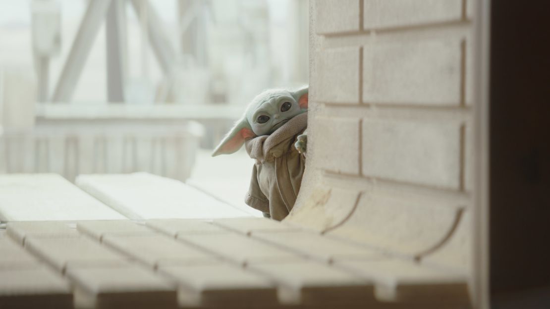 Grogu, or the Child, from the TV series "The Mandalorian," has been dubbed "Baby Yoda" by fans and the media.