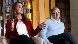 In this Feb. 1, 2019 photo, Bill and Melinda Gates are interviewed in Kirkland, Wash. The couple, whose foundation has the largest endowment in the world, are pushing back against a new wave of criticism about whether billionaire philanthropy is a force for good. They said they're not fazed by recent blowback against wealthy giving, including viral moments at the World Economic Forum and the shifting political conversation about taxes and socialism. (AP Photo/Elaine Thompson)
