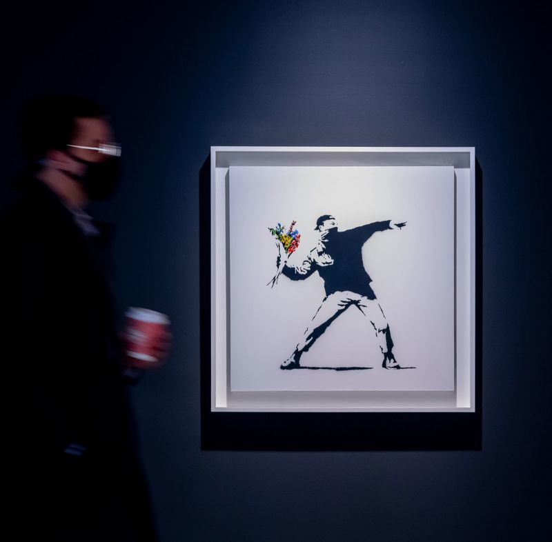 Sotheby’s Introduces Cryptocurrency Sales With A Famous Banksy Work | CNN