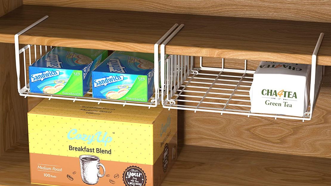 2 Under Shelf BasketsSet of 2 Undershelf Storage Baskets