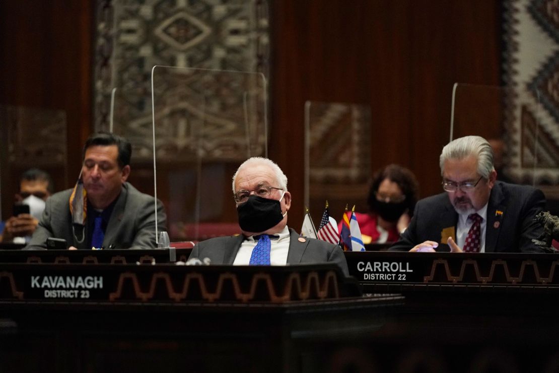 Kavanagh listens during the opening of the Arizona Legislature on January 11, 2021, in Phoenix.